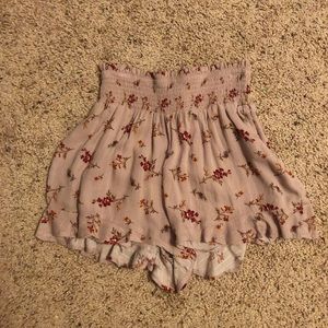 ⭐️SOLD⭐️AEO purple floral soft shorts